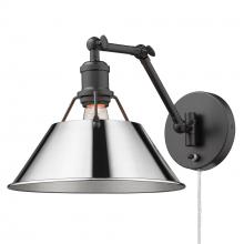  3306-A1W BLK-CH - Orwell Articulating Wall Sconce in Matte Black with Chrome